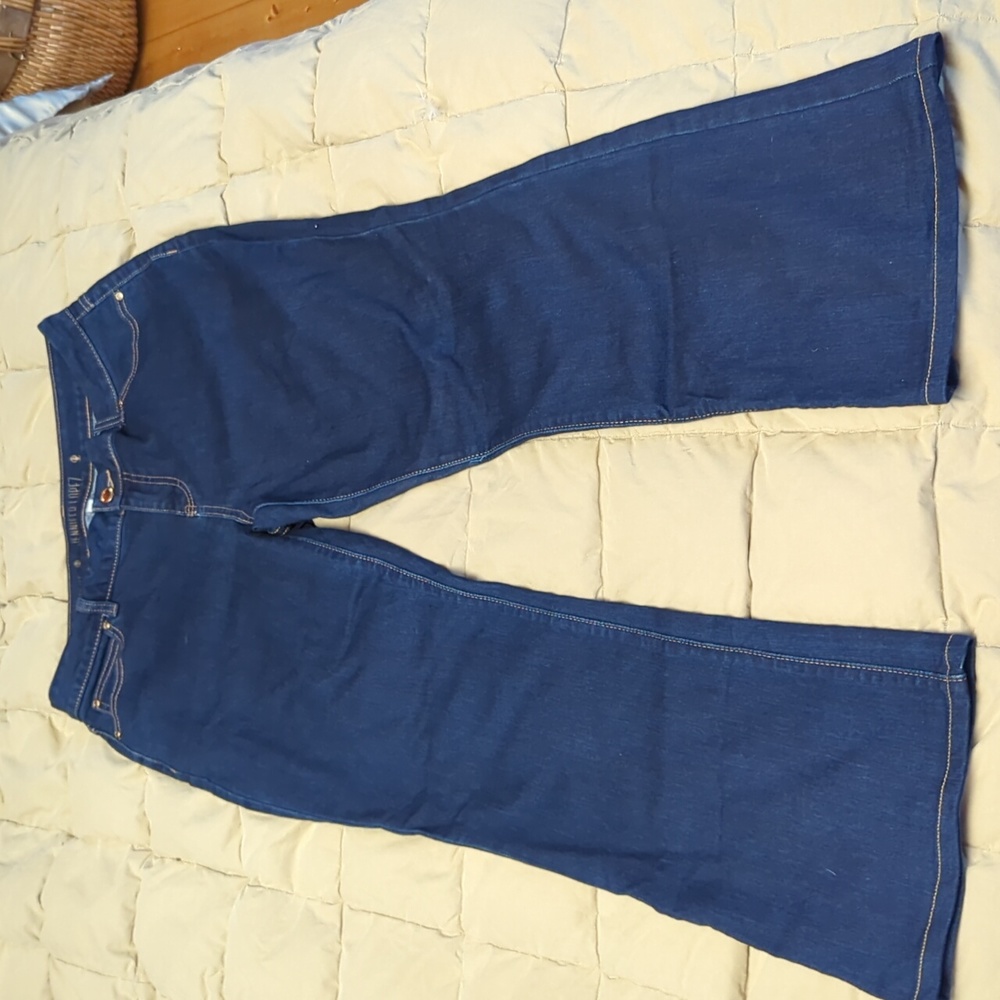 Pre-owned Jennifer Lopez Bootcut Stretch Jeans Dark Wash 12S